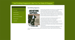 Desktop Screenshot of andnothinghappened.com