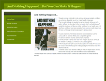 Tablet Screenshot of andnothinghappened.com
